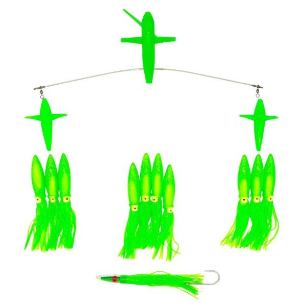Chatter Lures 19" Side Tracker with 9" Floating Squids
