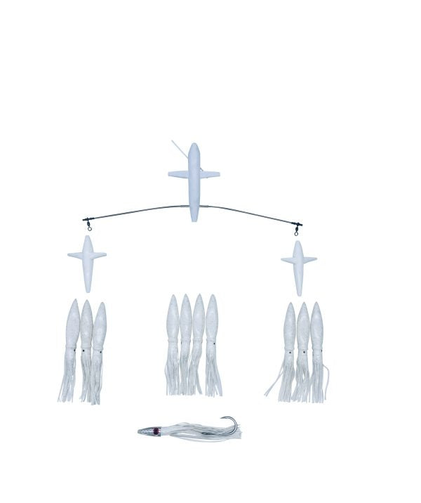 Chatter Lures 19" Side Tracker with 9" Floating Squids