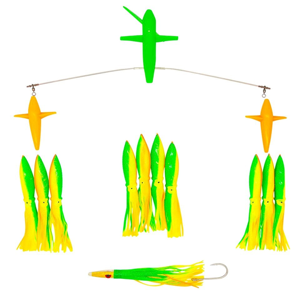 Chatter Lures 19" Side Tracker with 9" Floating Squids