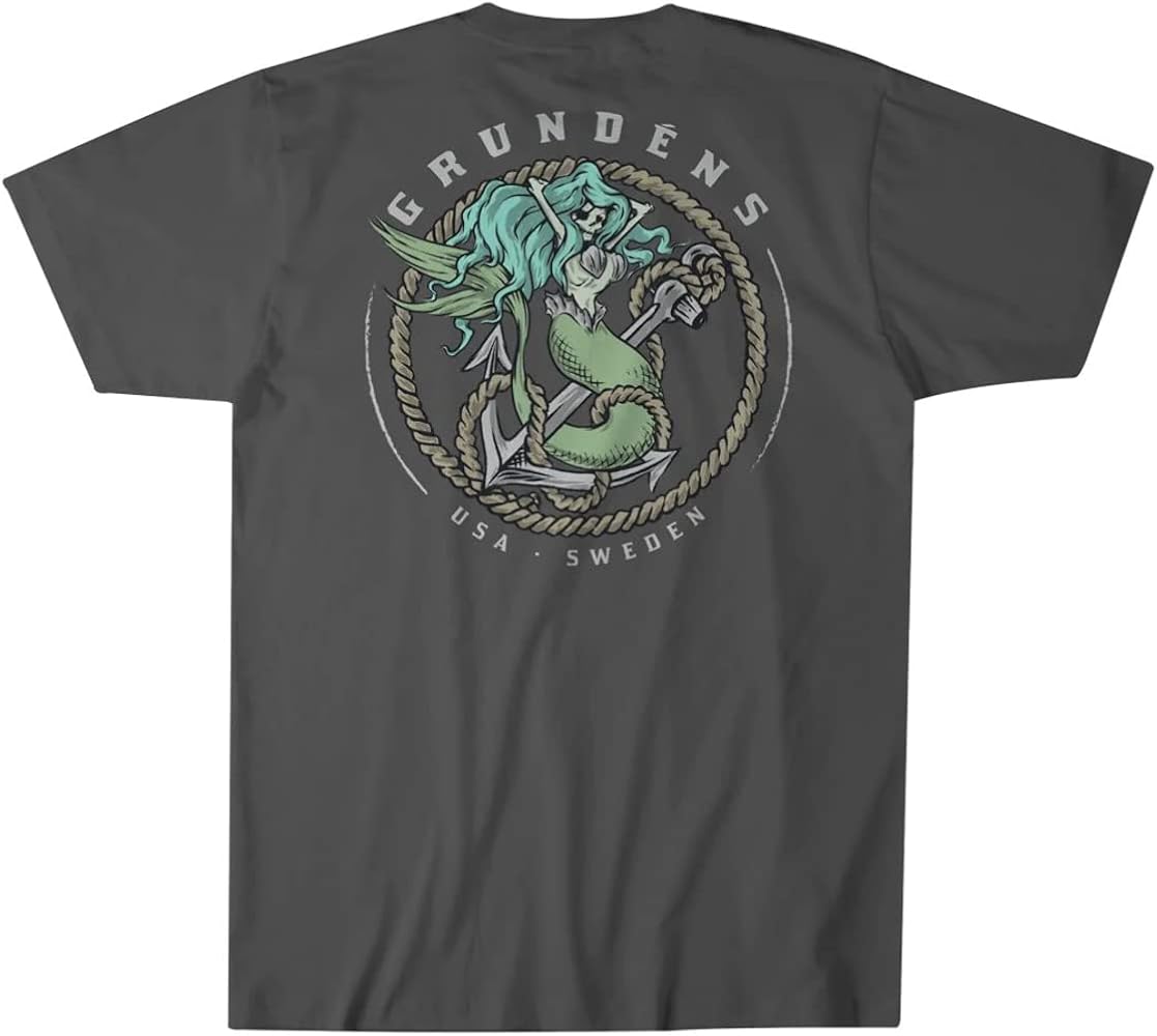 Grundens Mermaid SS T-Shirt - Iron Grey