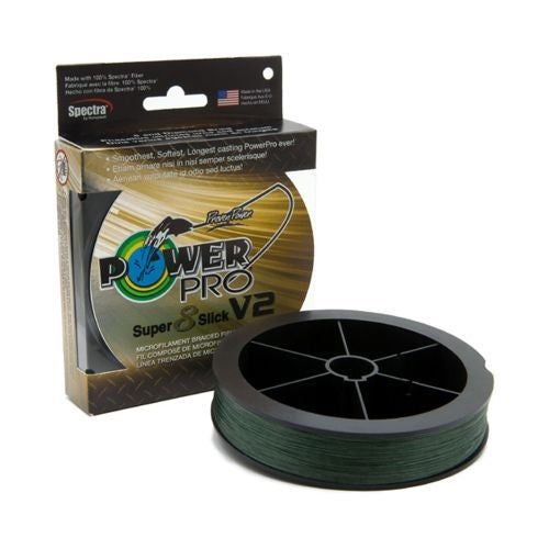 Power Pro Super 8 Slick V2 Braided Line 300 Yard Spool
