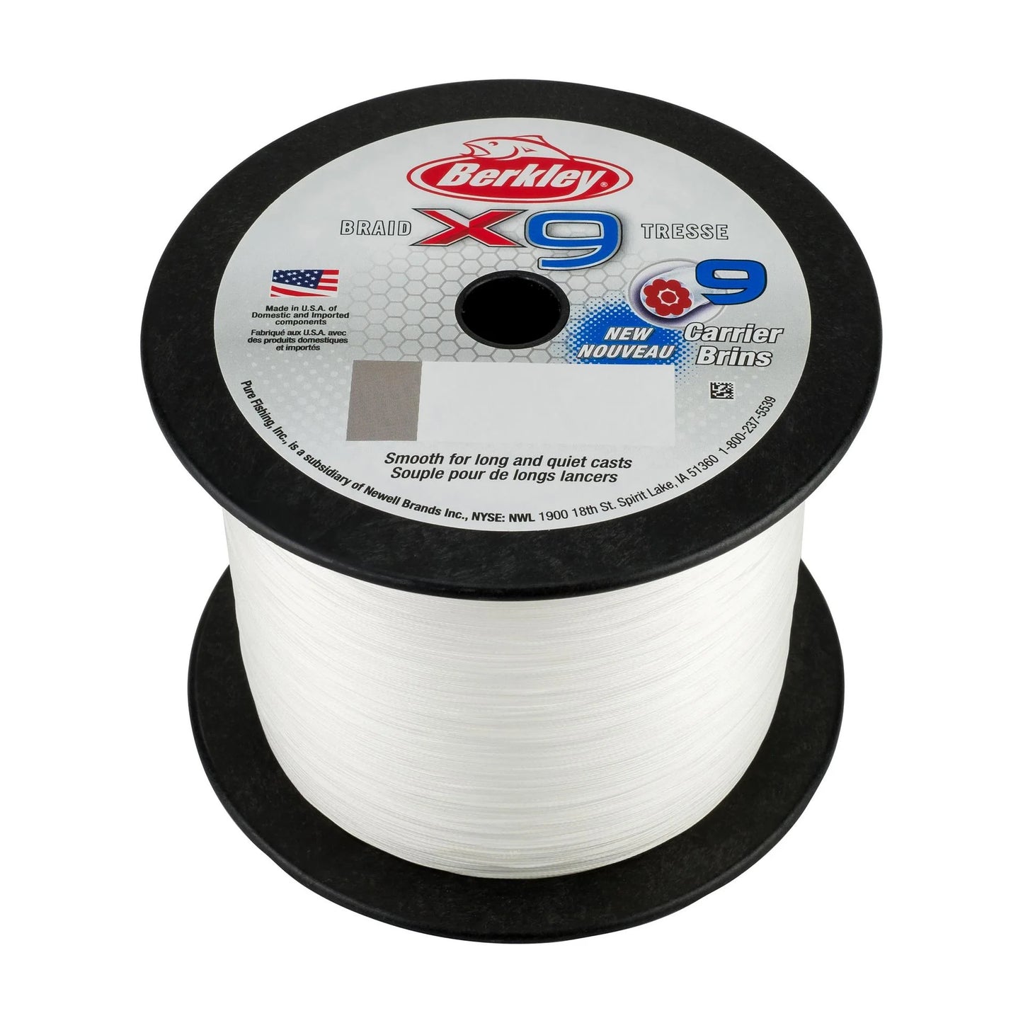 Berkley X9 Braided Fishing Line - Bulk Spool (2188yds)