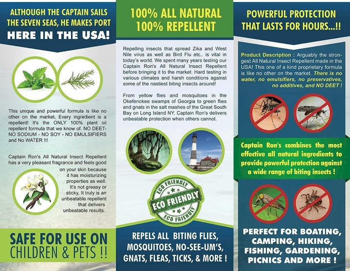 Captain Ron's All Natural Insect Repellent