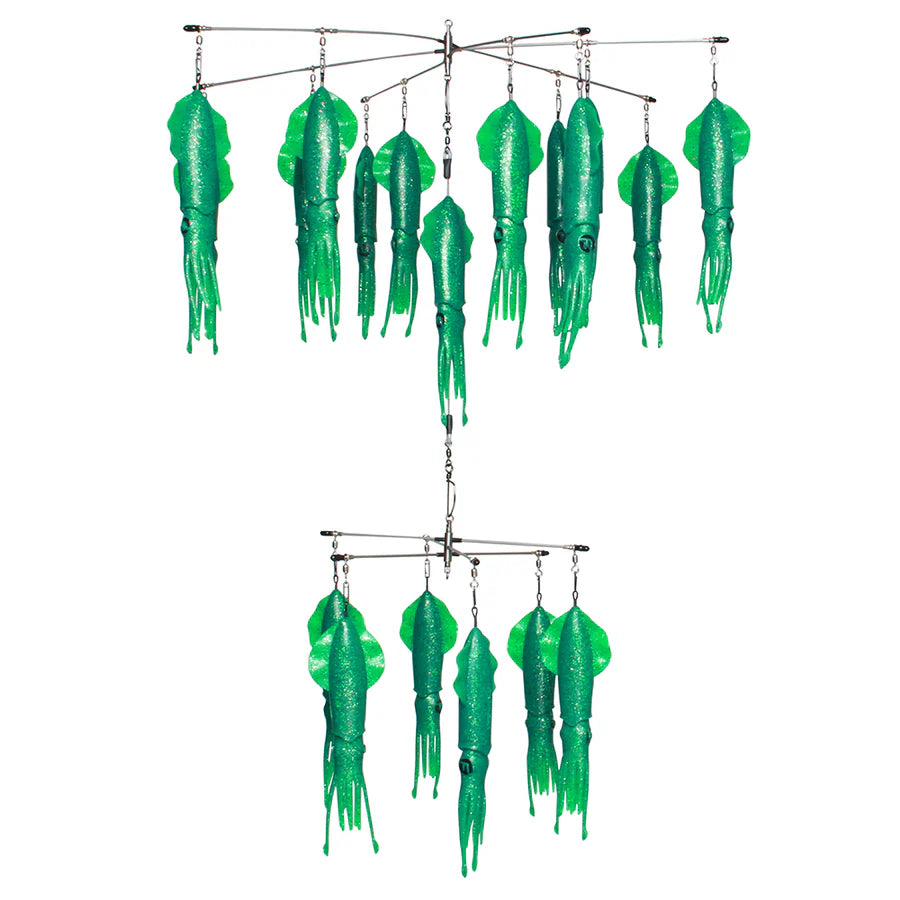 Fathom Double Tier Squid Dredge Vivid UV No Tangle
