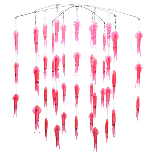 Fathom Dredge Vivid Squid 38" Single Tier Chandelier