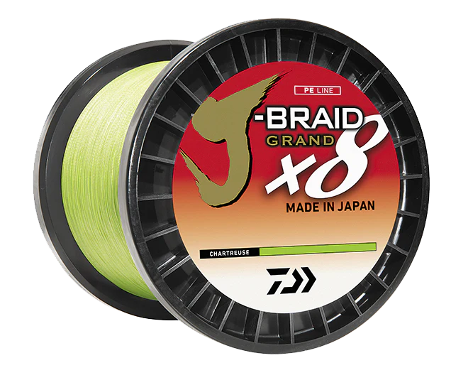 Daiwa J-Braid Grand 8X Braided Fishing Line - Bulk Spool