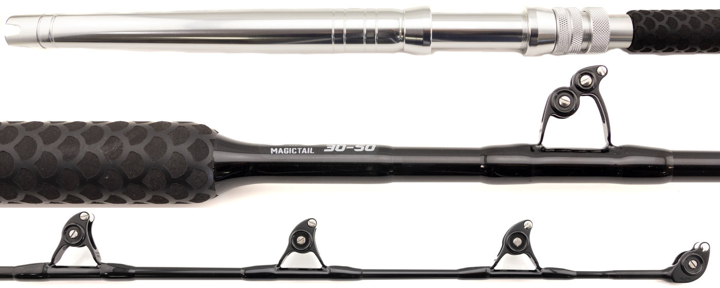 baitcaster rod for trolling Kilitn Fishing and Reel Combo, Baitcasting Combo Baitcast Reel, 6 Foot 7 Foot 2-Piece, Durable Fiberglass Wrapped Carbon Fiber Rod with Comfortable EVA Handle (Left-Hand Reel The double locking MagicTail Standup Trolling Rods