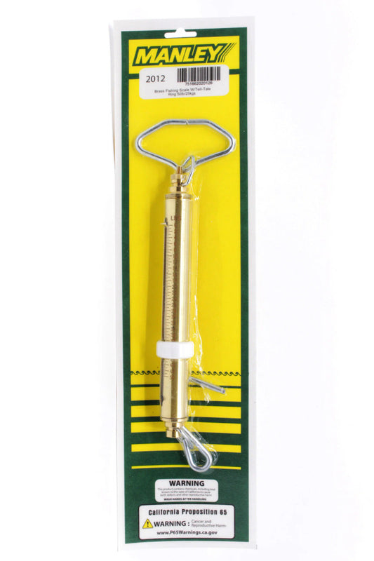 Manley Brass Fishing Scale w/ Tell-Tale Ring (50lb/25kg)