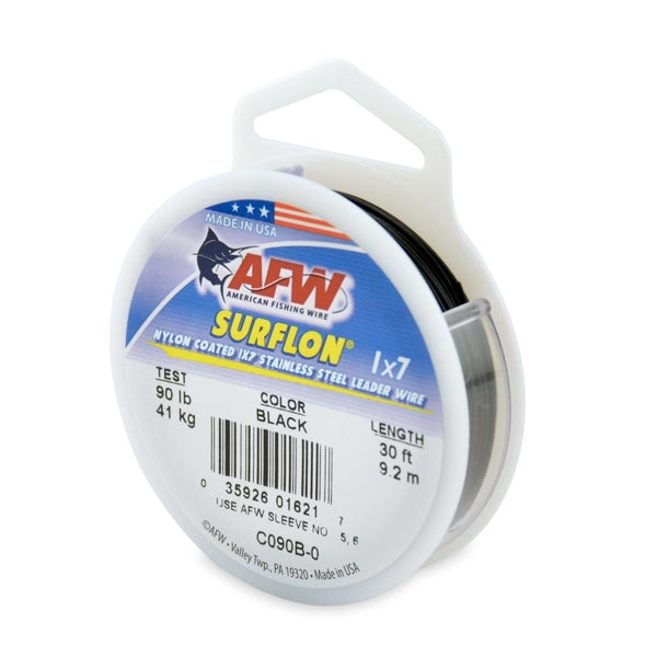 AFW Surflon Nylon Coated 1x7 Stainless Steel Wire Leader