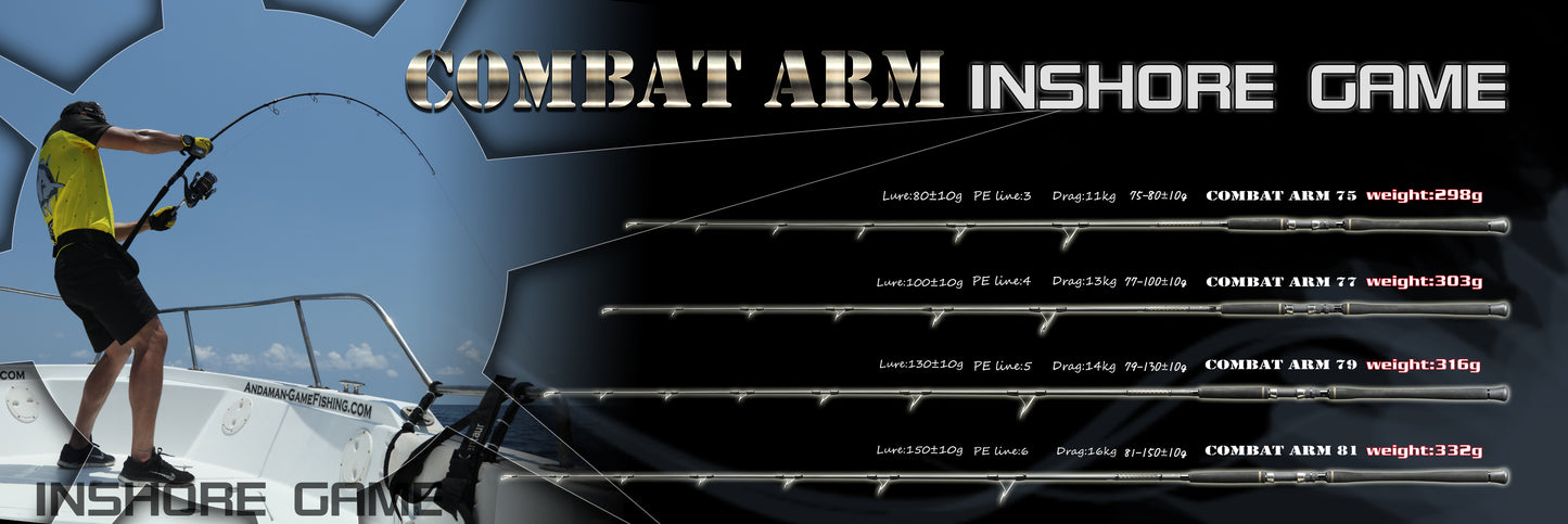 Centaur Combat Arm Inshore Game Popping Rod