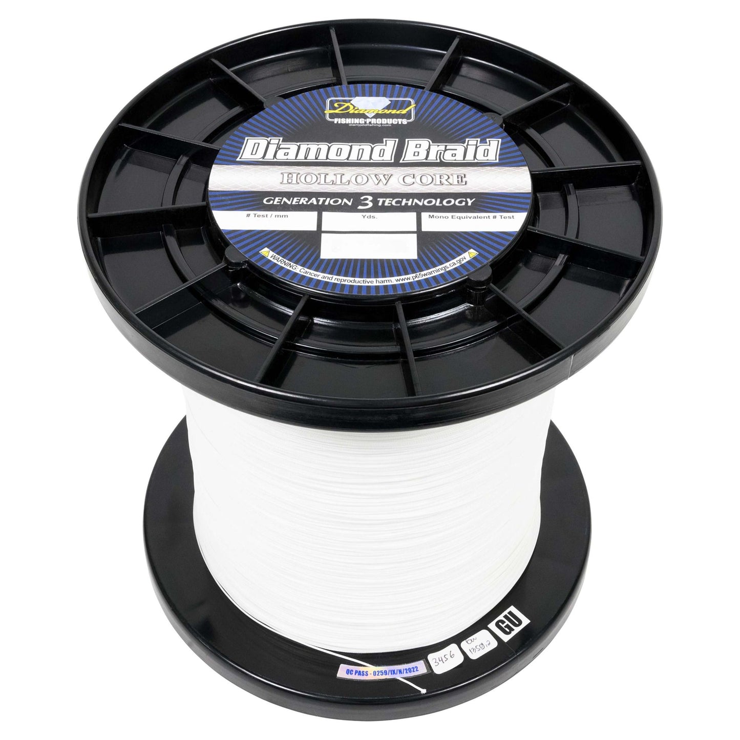 Diamond G3 16X Hollow Core Braided Fishing Line - Per Yard