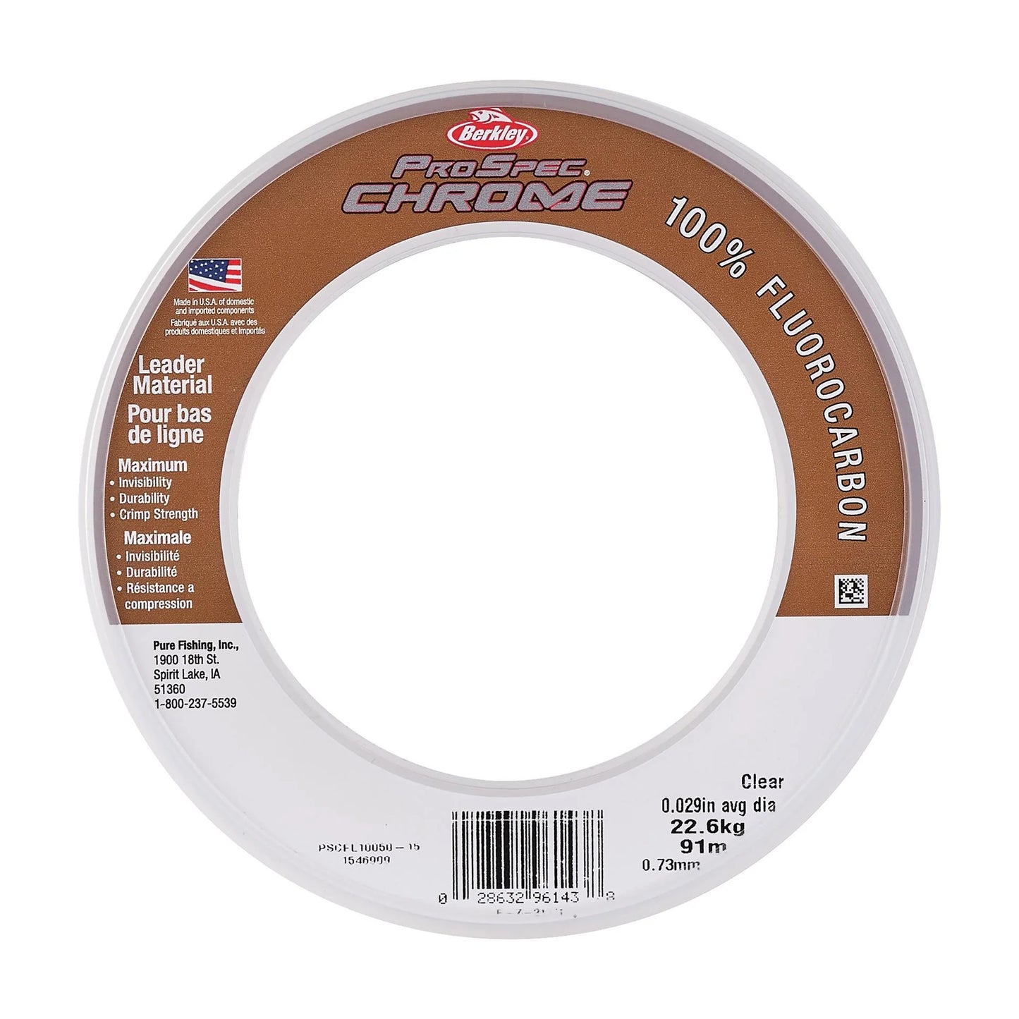 Berkley ProSpec 40LB 100YD Clear Fluorocarbon