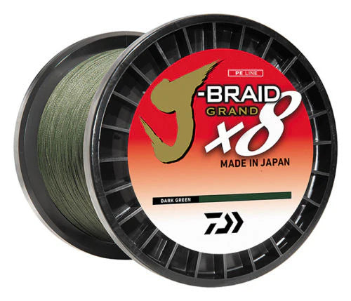 Daiwa J-Braid Grand 8X  Braided Fishing Line - Per Yard