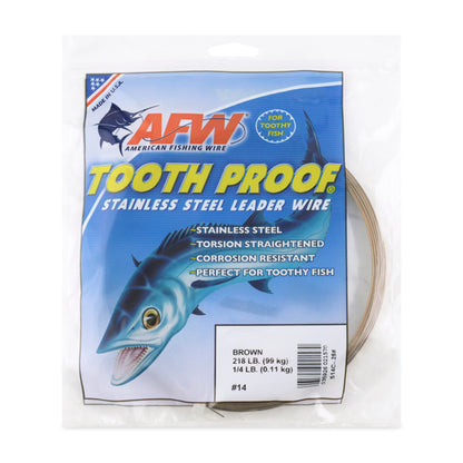 AFW Tooth Proof Stainless Steel Single Strand Wire Leader