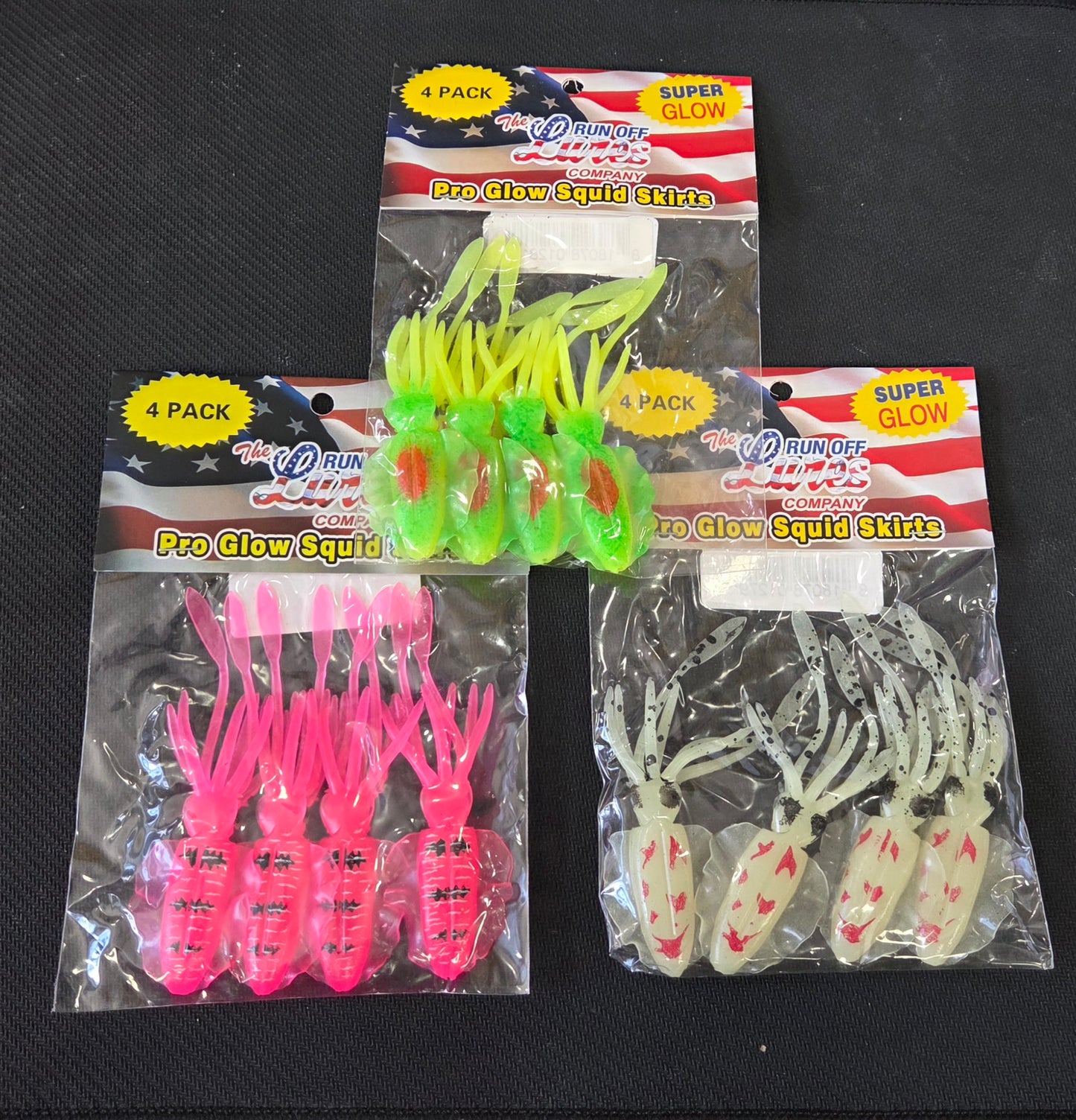 Run Off Pro Glow Squid Skirts