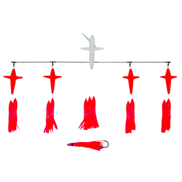 Chatter Lures 36" Side Tracker with 6" Floating Bulb Squid