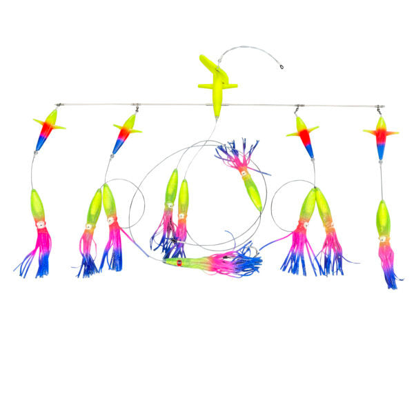 Chatter Lures 36" Side Tracker with 9" Floating Bulb Squid