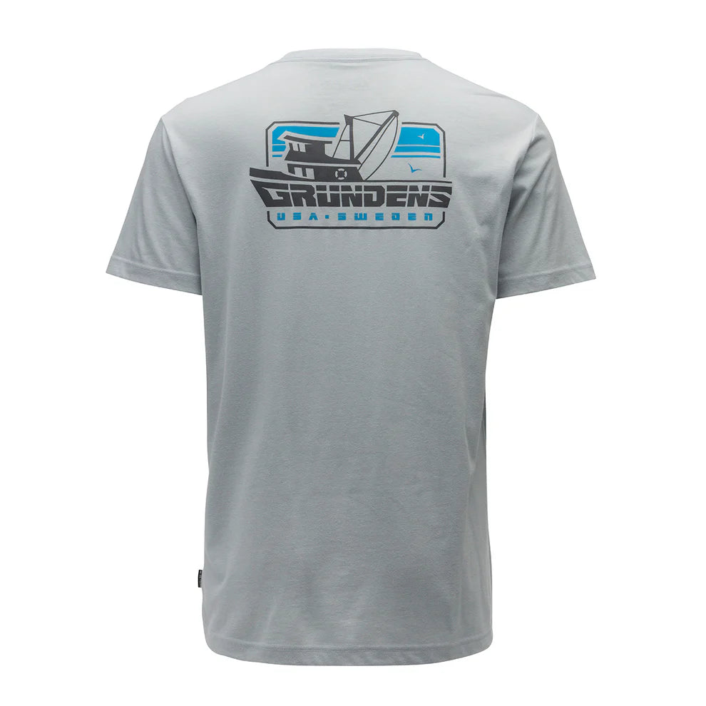 Grundens Commercial Boat SS T-Shirt - High Rise Grey