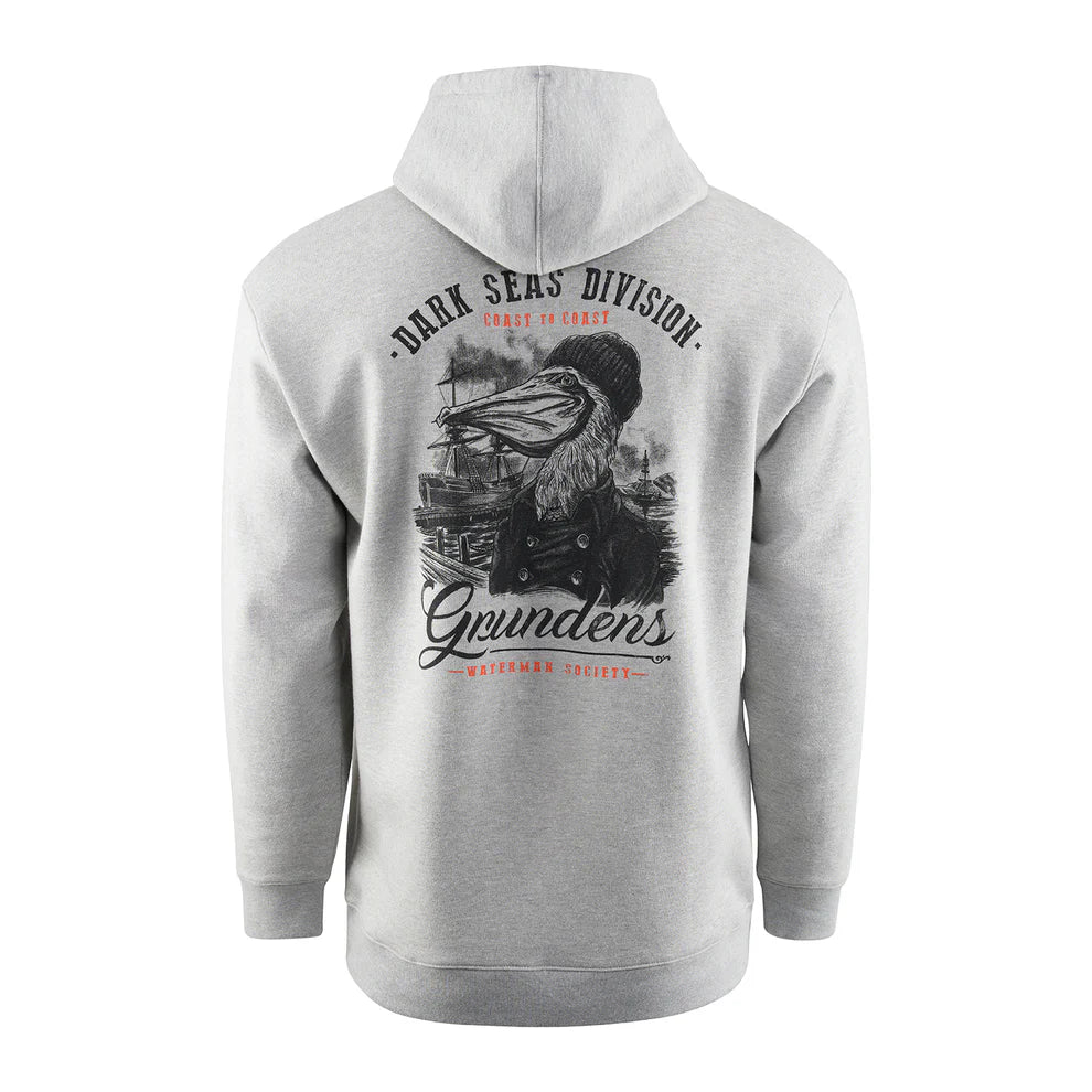 Grundens X Dark Seas Portsmith Hoodie - Athletic Heather