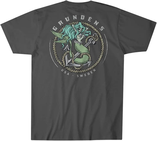 Grundens Mermaid SS T-Shirt - Iron Grey