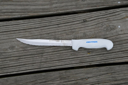 Dexter Outdoors® SG142-8TEEG 8 inch SOFGRIP® Tiger Edge Scalloped Knife with Edge Guard