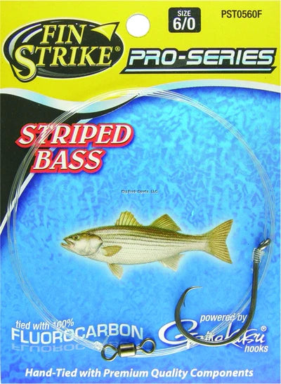 Fin Strike Snelled Striped Bass Rigs