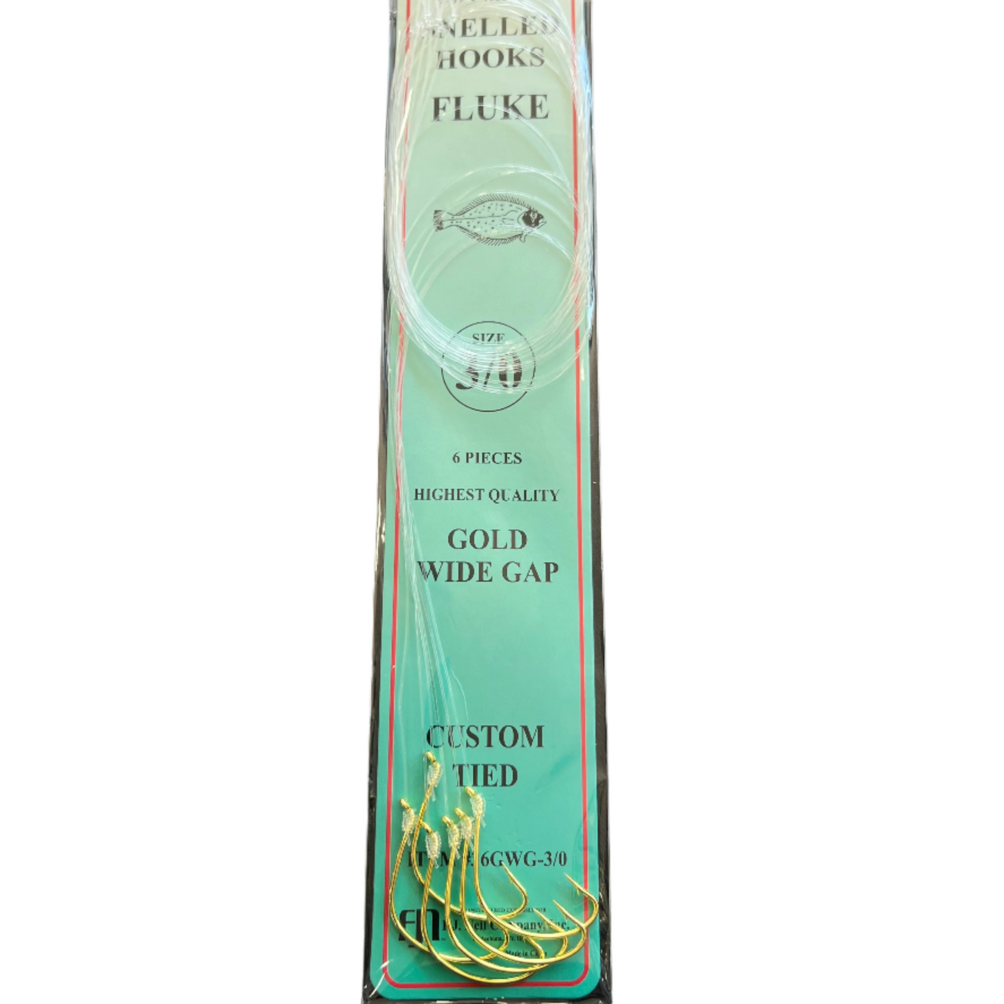 F.J. Neil Deluxe Saltwater Snelled Hooks
