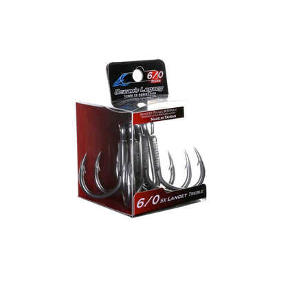 Ocean's Legacy Lancet 5X Treble Hooks