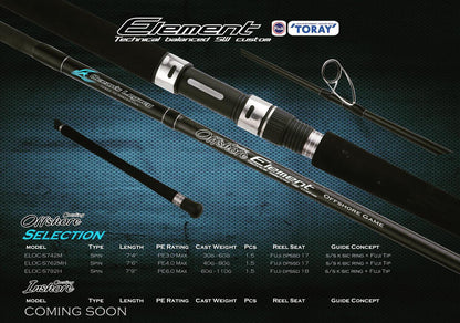 Ocean's Legacy Element - Inshore Spinning Rod