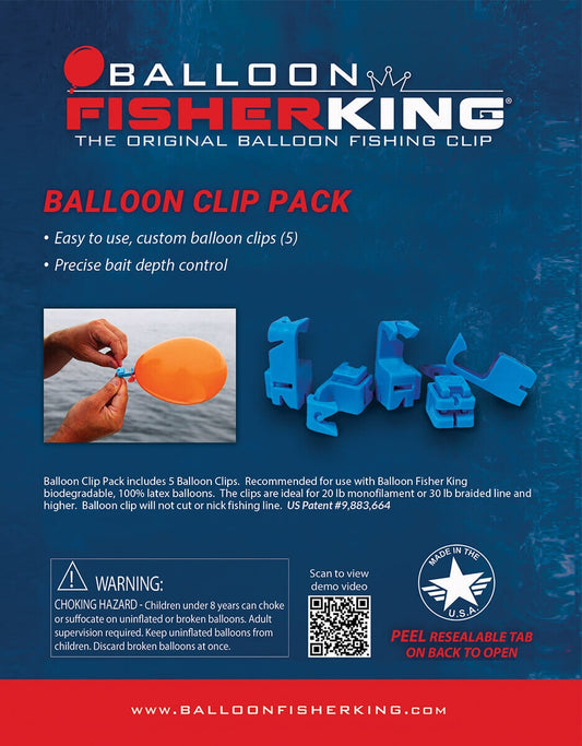 Balloon Fisherking Balloon Clip Pack