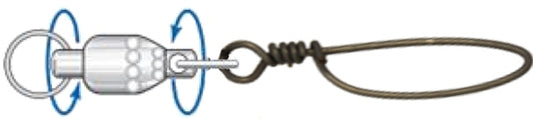 Diamond Rotary Ball Bearing Swivel with Tournament Snap