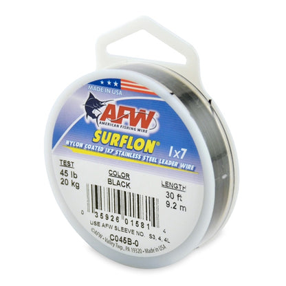 AFW Surflon Nylon Coated 1x7 Stainless Steel Wire Leader
