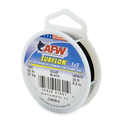 AFW Surflon Nylon Coated 1x7 Stainless Steel Wire Leader