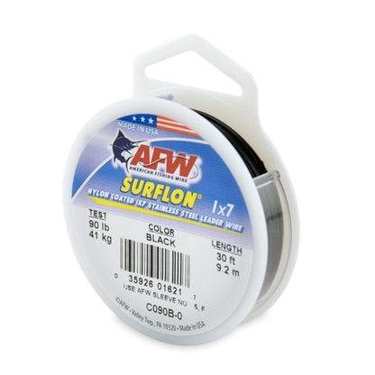 AFW Surflon Nylon Coated 1x7 Stainless Steel Wire Leader