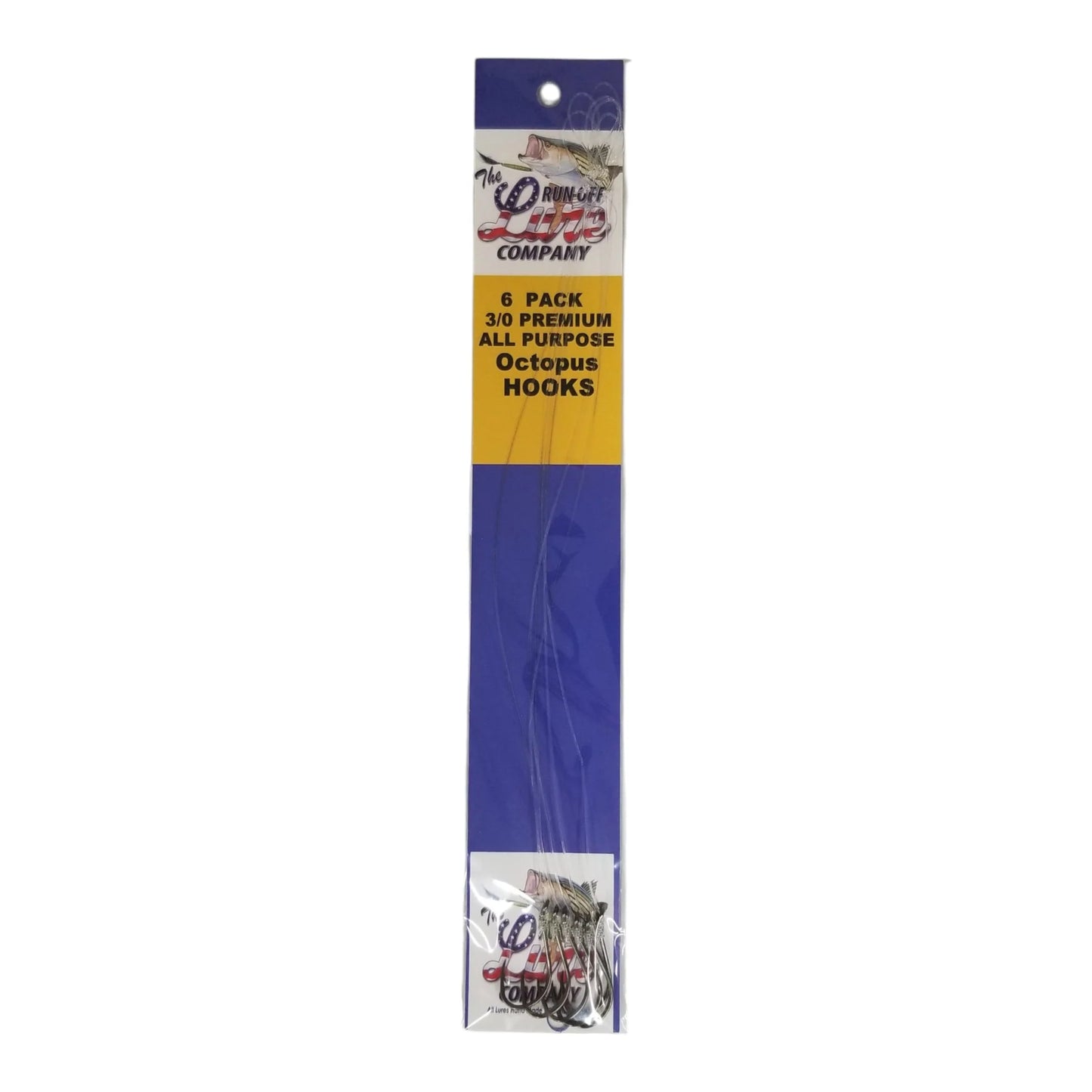 Run Off Premium Snelled Octopus Hooks